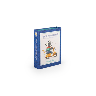 Cartes mes 12 premiers mois Puce et Pilou - Moulin Roty 684055 3575676840559