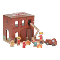 Caserne de pompiers en bois - LITTLE DUTCH LD2538 8713291225381