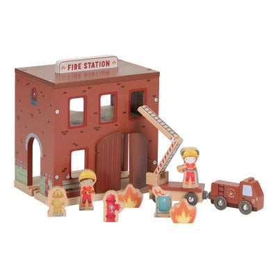 Caserne de pompiers en bois - LITTLE DUTCH LD2538 8713291225381