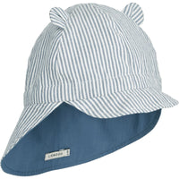 Casquette d'été gorm réversible Rayures blue wave / creme - LIEWOOD