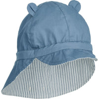 Casquette d'été gorm réversible Rayures blue wave / creme - LIEWOOD