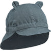 Chapeau de soleil en lin Gorm Wale blue - LIEWOOD lw17695 0-3 5715335247406