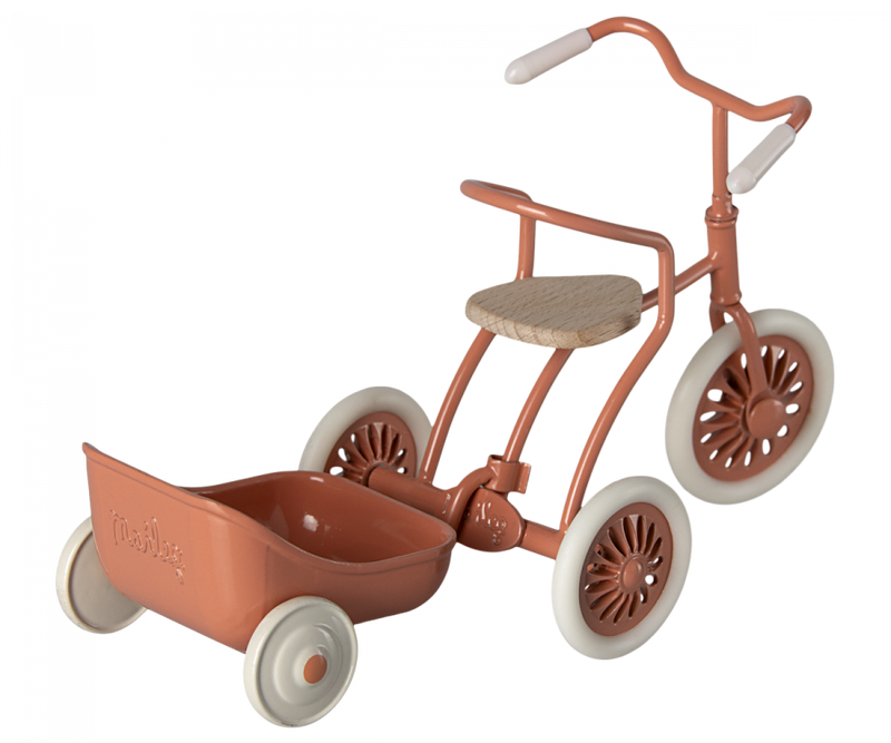 Chariot tricycle, Souris - Corail - MAILEG 11-4106-00 5707304133438