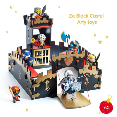 chateau figurines ze black castel - djeco DJ06749 3070900067493