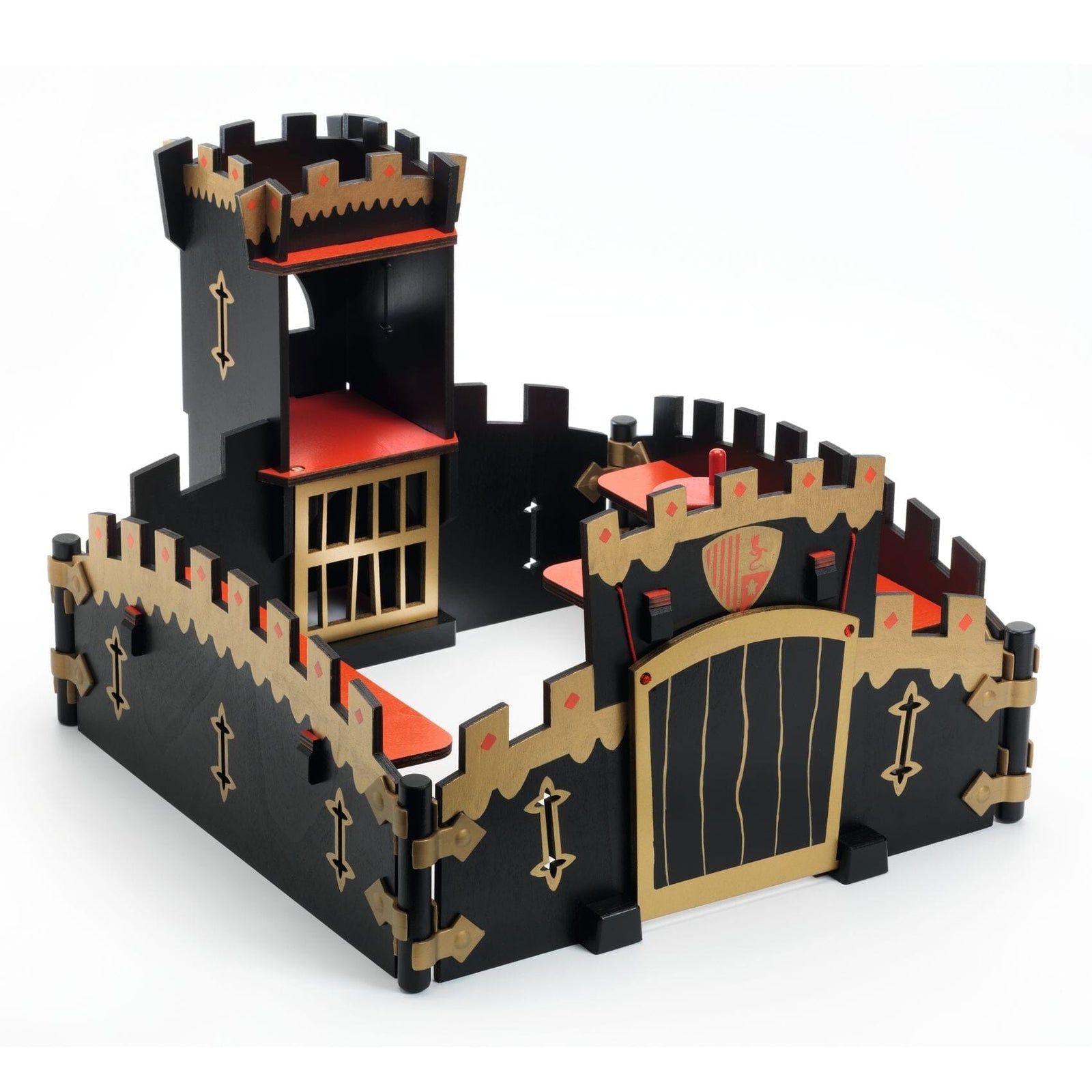 chateau figurines ze black castel - djeco DJ06749 3070900067493