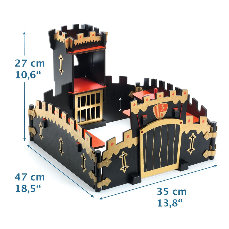 chateau figurines ze black castel - djeco DJ06749 3070900067493