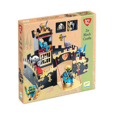 chateau figurines ze black castel - djeco DJ06749 3070900067493