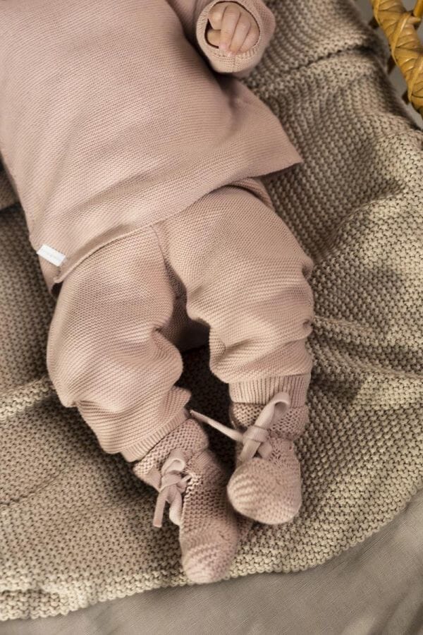 NAME IT Shorts Bébé Fille NBFJASCHA – Coton Bio & TENCEL™ – Rose Smoke / Blanc – Taille 56