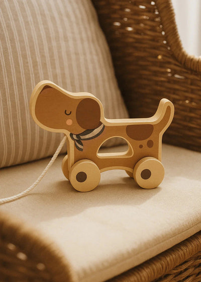 chien a tirer en bois poppy - Mrs. Ertha 1501 0658606270848