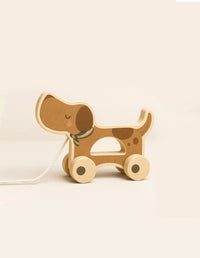chien a tirer en bois poppy - Mrs. Ertha 1501 0658606270848