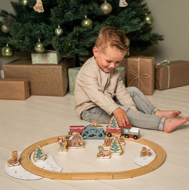 Circuit train de Noël en bois - LITTLE DUTCH LD4868 8713291448681