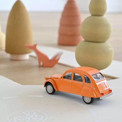 Citroën 2CV 6 Club 1979 Mandarin Orange Jet-car 1/43 - NOREV 150511 3551091505112