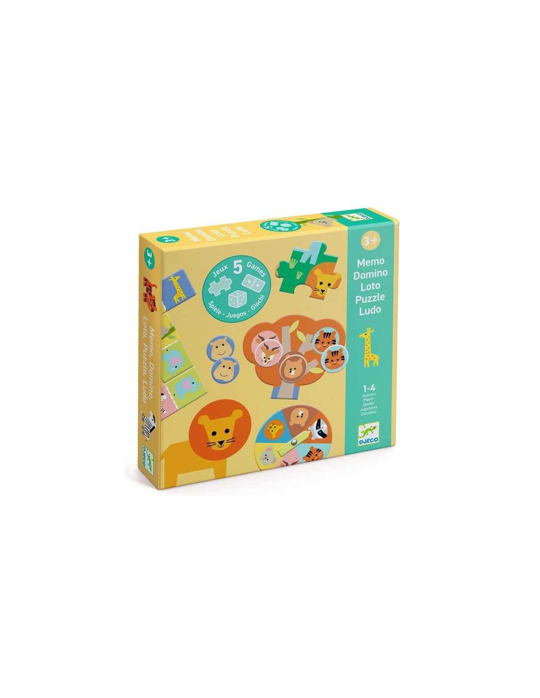 coffret 5 jeux educatifs animaux sauvages - DJECO DJ08276 3070900082762