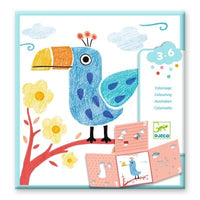 coffret creatif 3 pochoirs pour une image - Djeco DJ00028 3070900000285