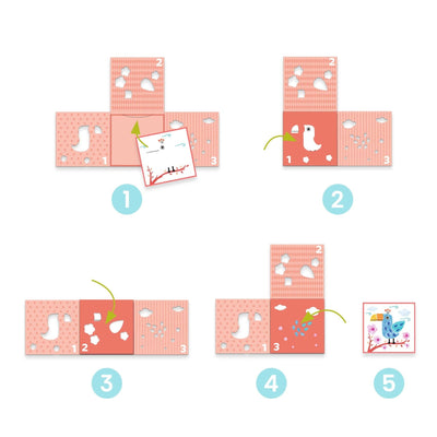 coffret creatif 3 pochoirs pour une image - Djeco DJ00028 3070900000285