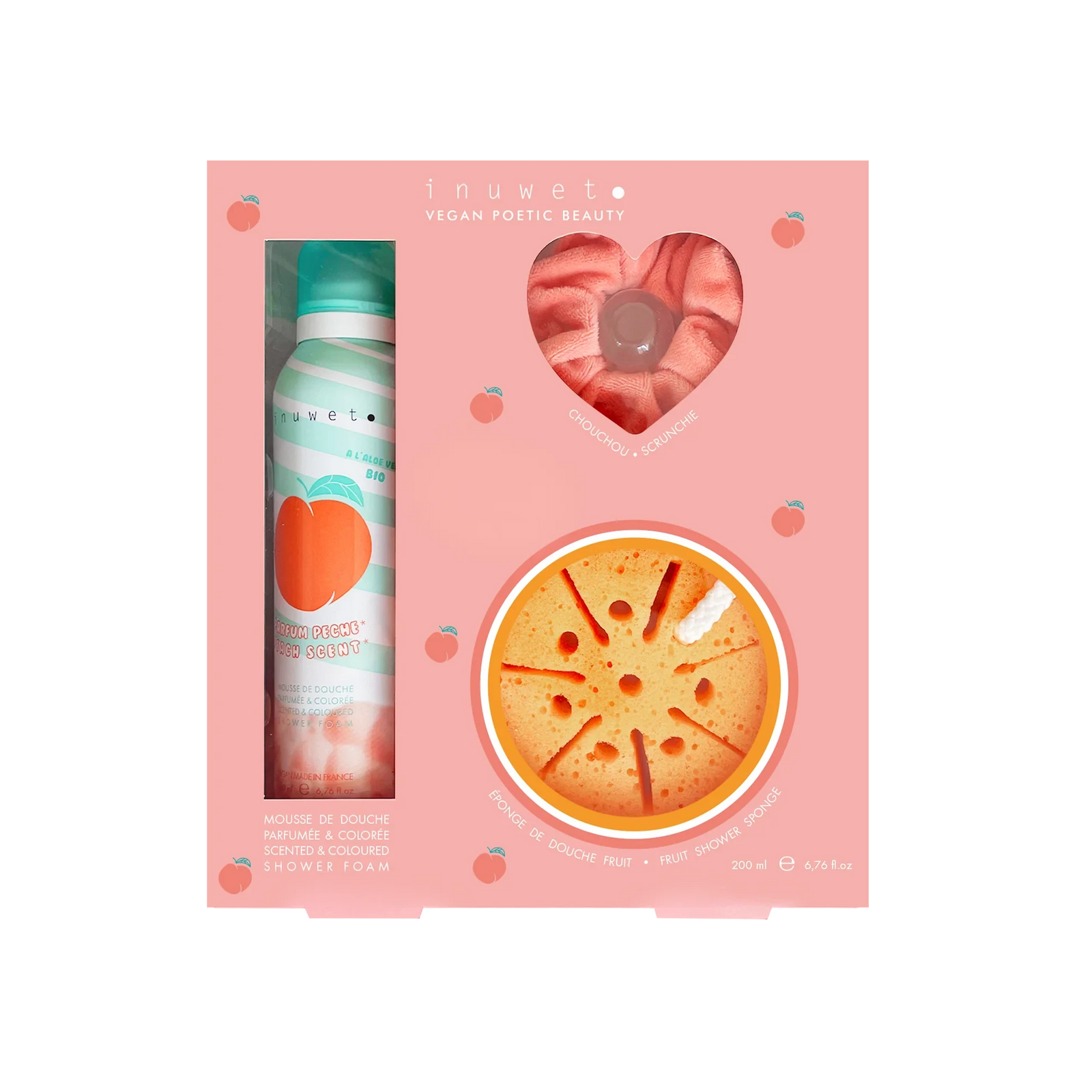 COFFRET DE BAIN BUBBLE PEACH - INUWET 
