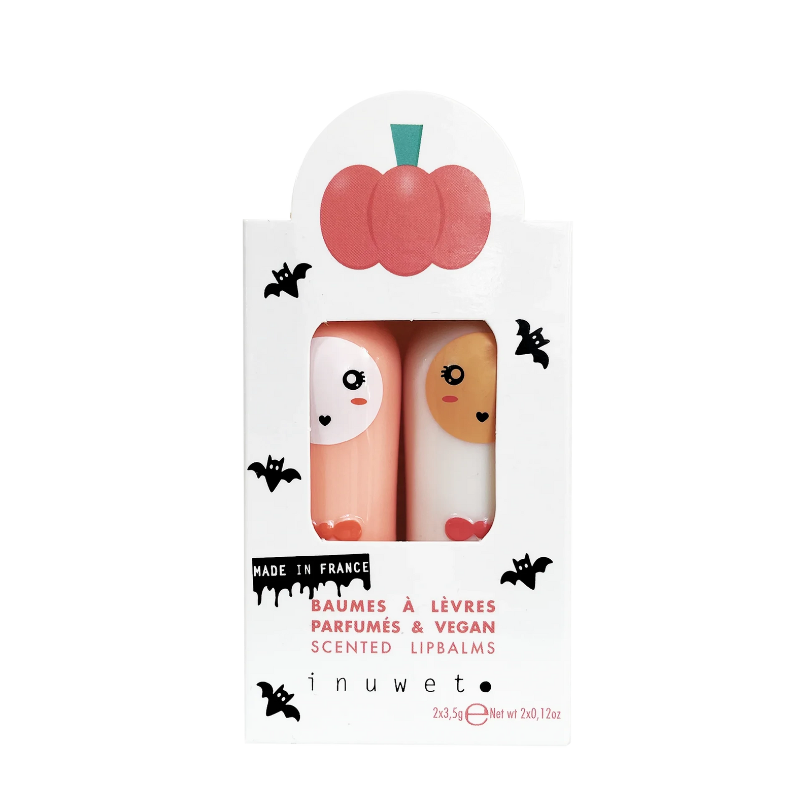 Coffret duo baume à lèvres édition halloween pumpkin - inuwet VINCB55 3760217140360