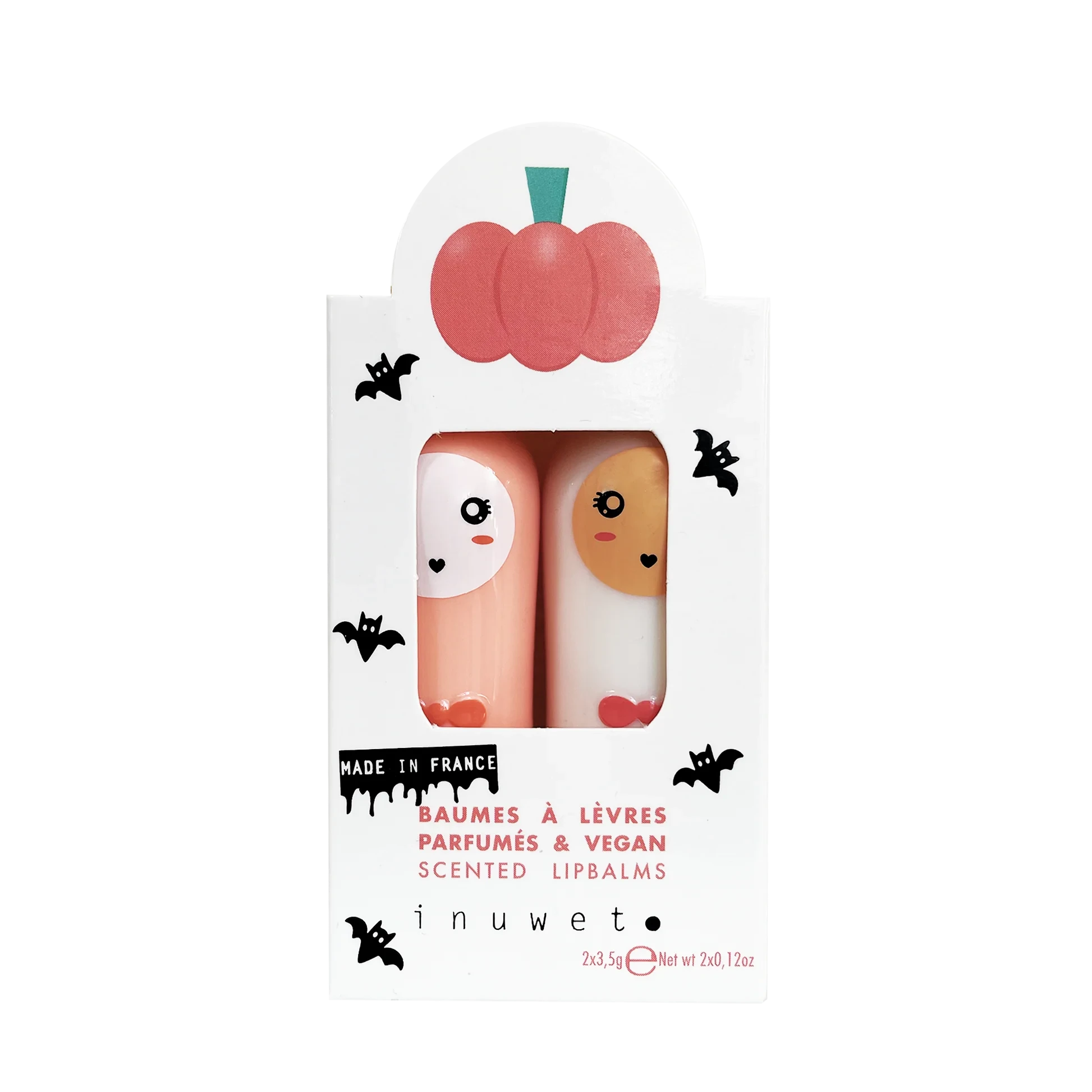 Coffret duo baume à lèvres édition halloween pumpkin - inuwet VINCB55 3760217140360