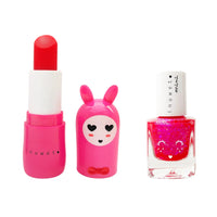 Coffret Fuchsia duo baume à lèvres et vernis à l'eau Cerise et Fraise - INUWET
