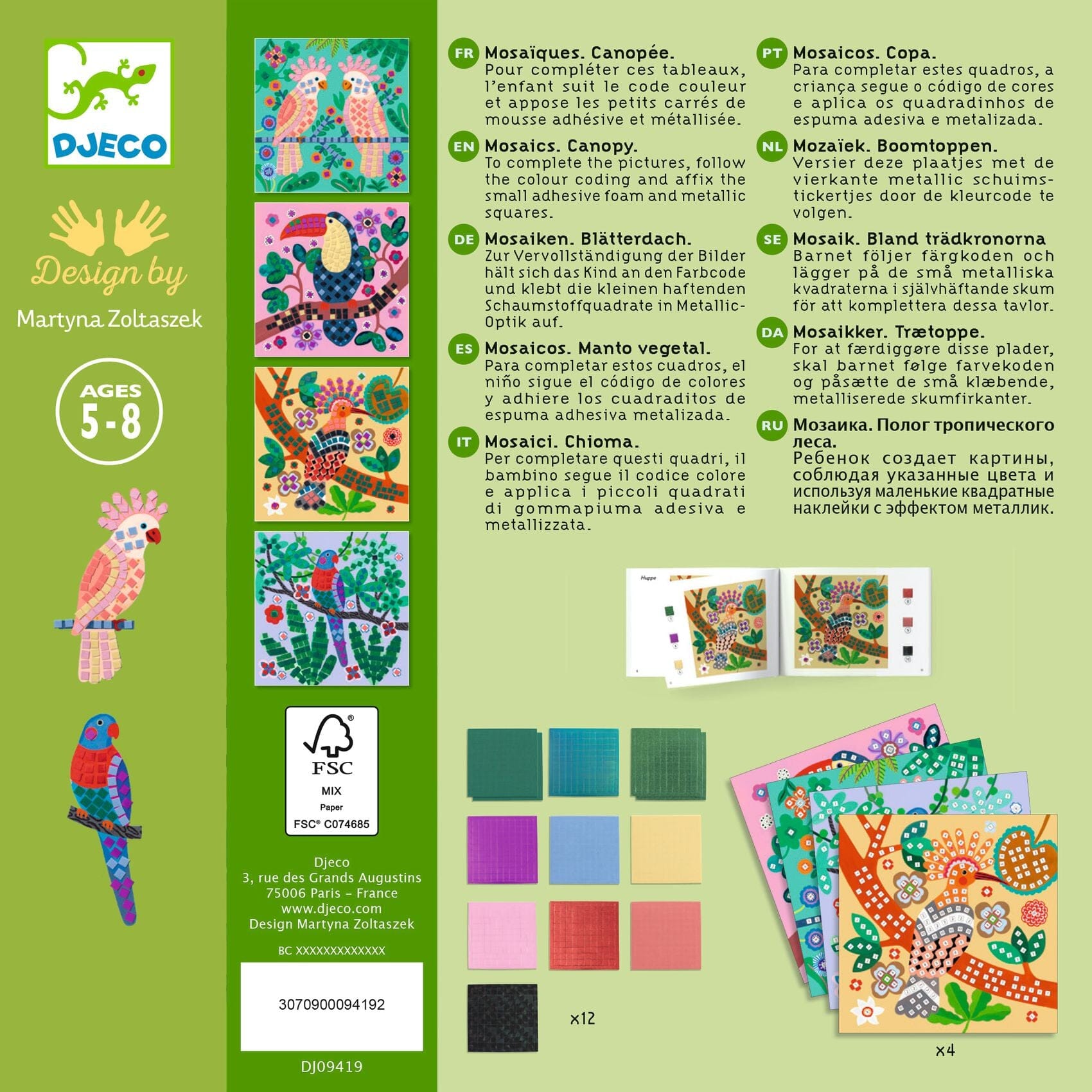 coffret mosaique canopée - DJECO