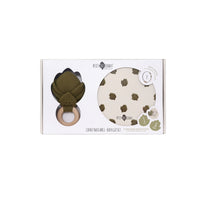 Coffret naissance Artichaut avec Baby Box et hochet de Petit Artichaut – vue 4