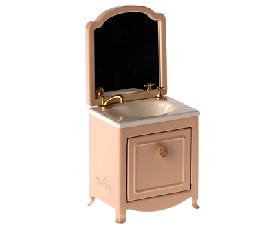 Coiffeuse avec miroir miniature Souris rose poudré- MAILEG 11-4115-00
