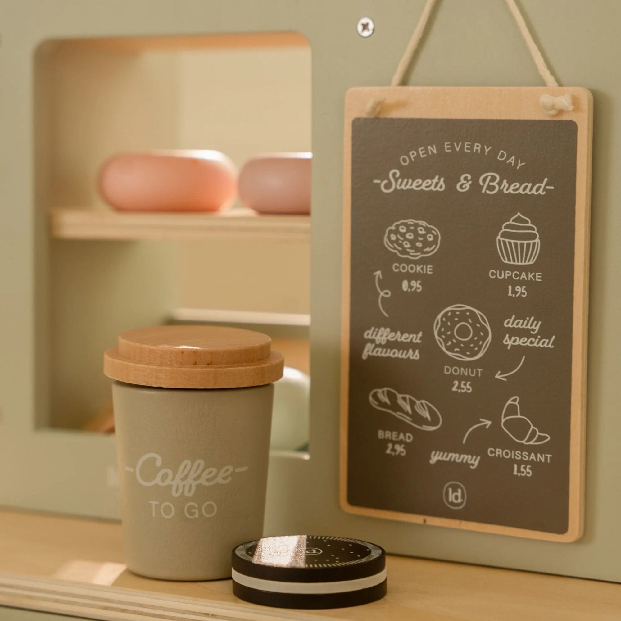 Coin café en bois vert de Little Dutch – vue 4