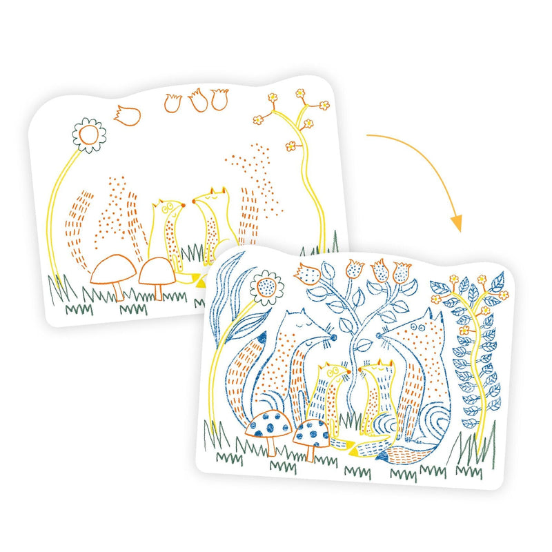 COLORIAGE MAGIQUE Familles des sous-bois - DJECO DJ00064 3070900000643