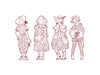 Coloriage mode fiodor et ses amies - Djeco DJ09544 3070900095441