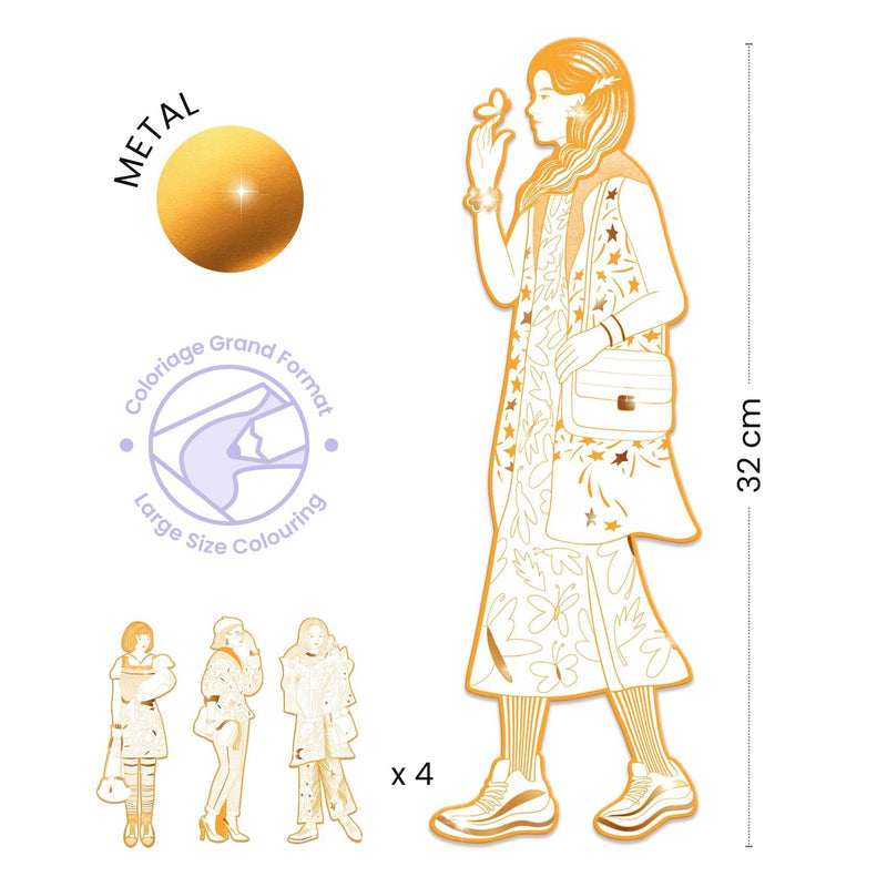 Coloriage mode scout et ses amies - Djeco DJ09549 3070900095496