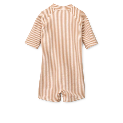 Combinaison de nage Max seersucker pure pale tuscany/ crème de la crème- LIEWOOD lw17603 2375 68 5715493503413
