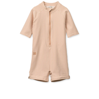 Combinaison de nage Max seersucker pure pale tuscany/ crème de la crème- LIEWOOD lw17603 2375 68 5715493503413