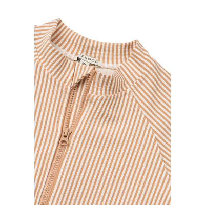 Combinaison de nage Max seersucker pure pale tuscany/ crème de la crème- LIEWOOD lw17603 2375 68 5715493503413