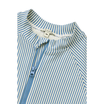 Combinaison de nage Max seersucker riverside/ crème de la crème- LIEWOOD lw17603 2660 68 5715493503529