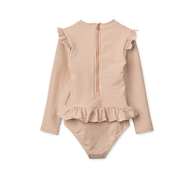 Combinaison de nage Sillie seersucker stripe pale tuscany/ crème de la crème- LIEWOOD LW20191 2375 5715493454296
