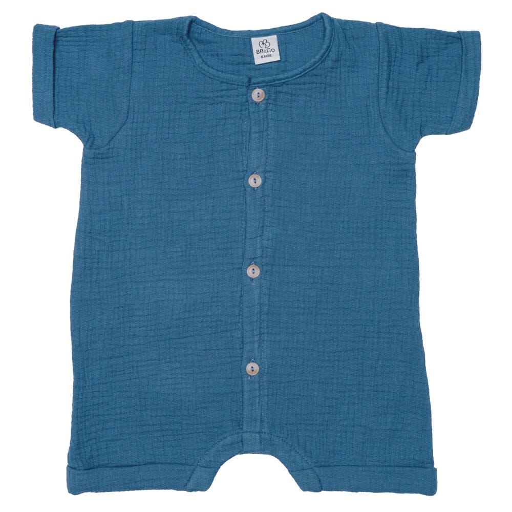 Combishort garçon MC pierre bleue - BB&CO COMBG43A 3662159046970