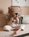 Coussin brodé visage de lion sesame - NOBODINOZ 8435574932211 8435574932211