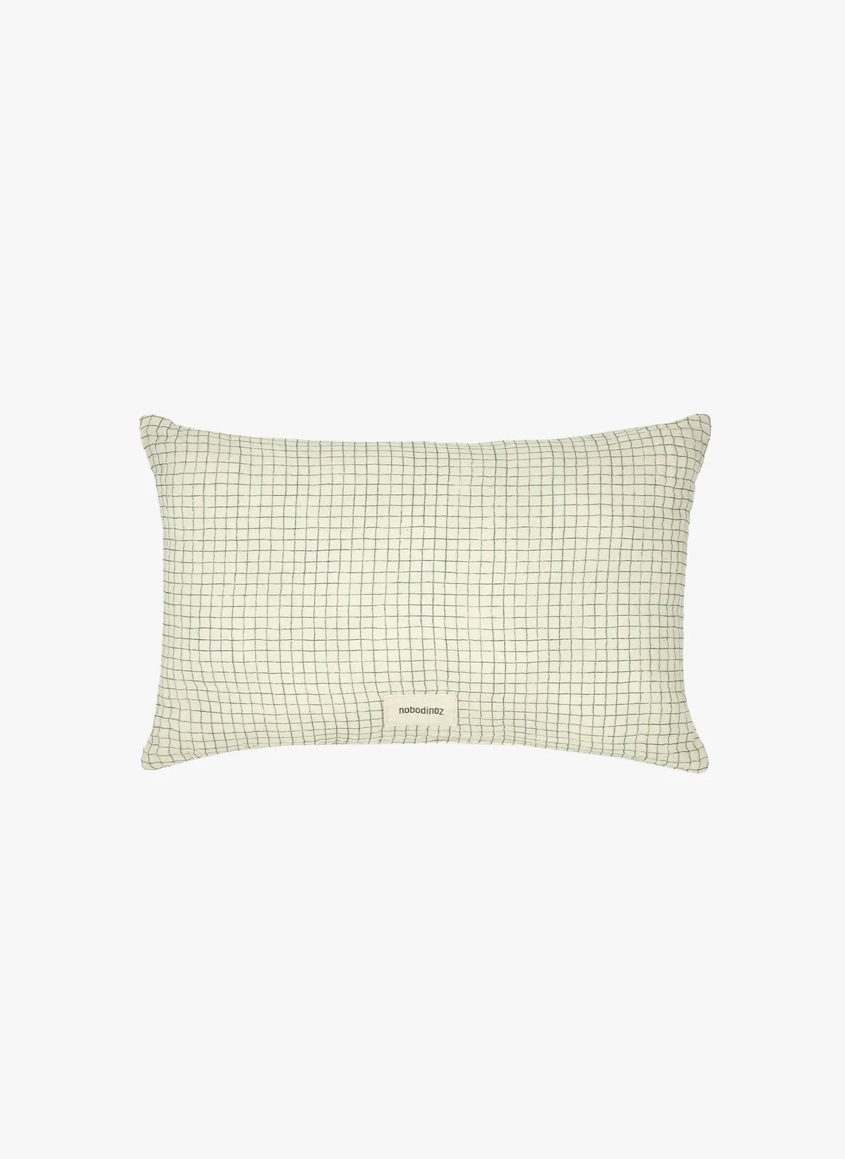 Coussin rectangulair coton lavé wabi sabi blue grid - NOBODINOZ 8435574930705 8435574930705
