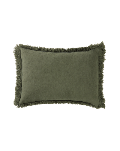 coussin rectangulaire à franges landscape vetiver - NOBODINOZ 8435574932020 8435574932020