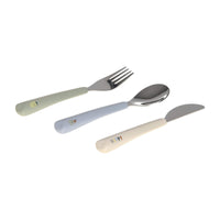 Couverts en silicone 3 pcs Happy Fruits Citron - LASSIG 13100104008 340421830021588104