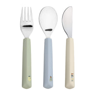 Couverts en silicone 3 pcs Happy Fruits Citron - LASSIG 13100104008 340421830021588104