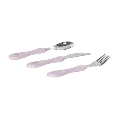 Couverts inox 3 pc tiny team chat - LASSIG 12100737043 4066239173614