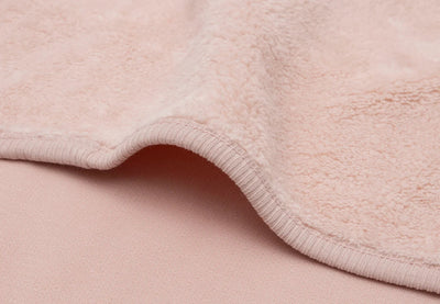 Couverture Berceau 75x100cm Basic Jersey/Sherpa silk rose- JOLLEIN