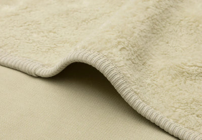 Couverture Berceau 75x100cm Basic Jersey/Sherpa soft matcha- JOLLEIN