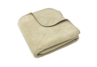 Couverture Berceau 75x100cm Basic Jersey/Sherpa soft matcha- JOLLEIN