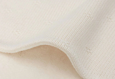 Couverture Berceau 75x100cm Cosy Knit ivory/Velvet - JOLLEIN 517-511-68033 8717329386617