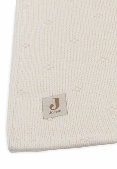 Couverture Berceau 75x100cm Cosy Knit ivory/Velvet - JOLLEIN 517-511-68033 8717329386617
