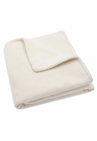 Couverture Berceau 75x100cm Cosy Knit ivory/Velvet - JOLLEIN 517-511-68033 8717329386617