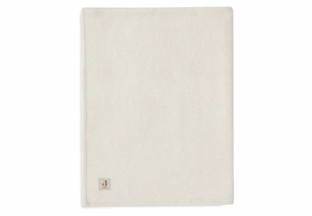 Couverture Berceau 75x100cm Cosy Knit ivory/Velvet - JOLLEIN 517-511-68033 8717329386617