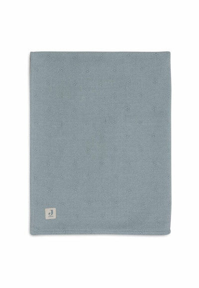 Couverture Berceau 75x100cm Cosy Knit sea green/Velvet - JOLLEIN 517-511-68035 8717329386631
